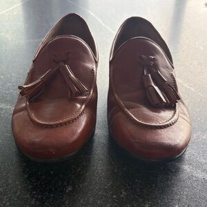Elegant Brown Tassel Men's Loafers